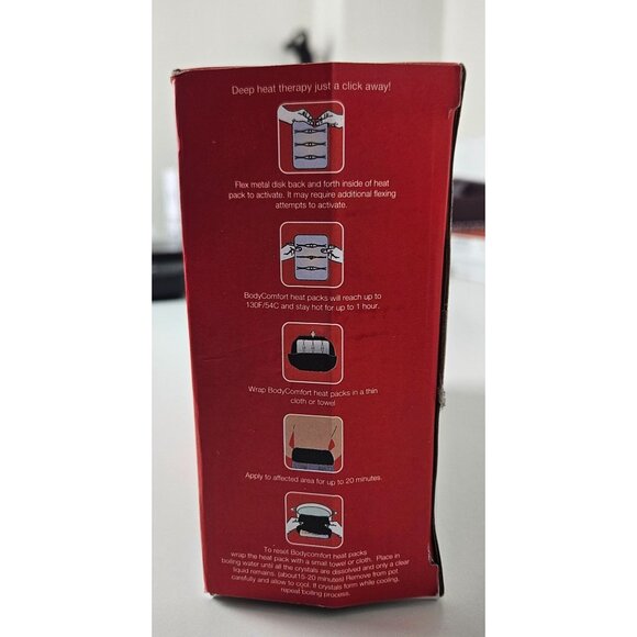 BodyComfort Reusable Therapeutic Heat Packs 6 Piece Sports Pak - Picture 3 of 3